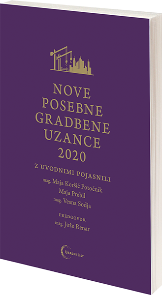 Nove Posebne gradbene uzance 2020